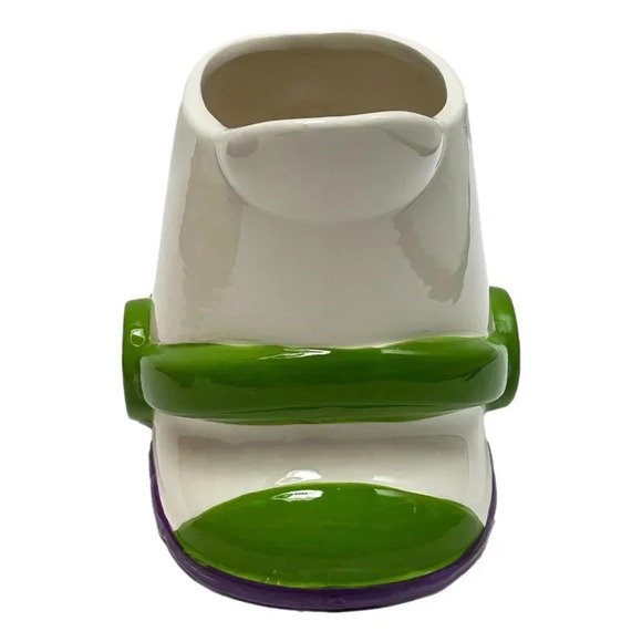 Toy Story Buzz Lightyear Boot Mug 24 oz White Green Ceramic New Disney - Picture 4 of 9